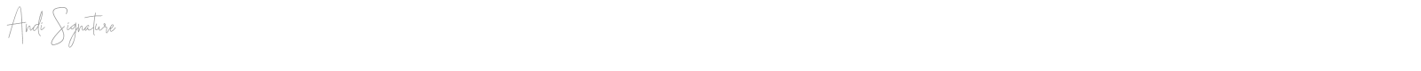 Andi Signature font preview
